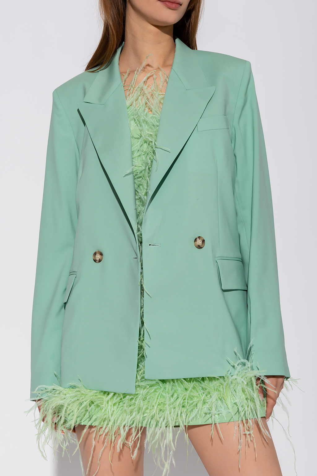 breasted blazer Victoria Beckham - Green Double
